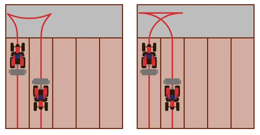Valtra propose deux modes de demi-tours automatiques : Y-Turn et K-Turn.