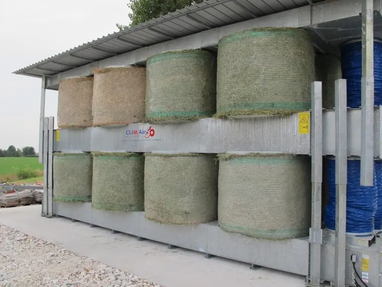 Les installations de séchage clé en main autorise un séchage rapide d'un nombre limité de balles.