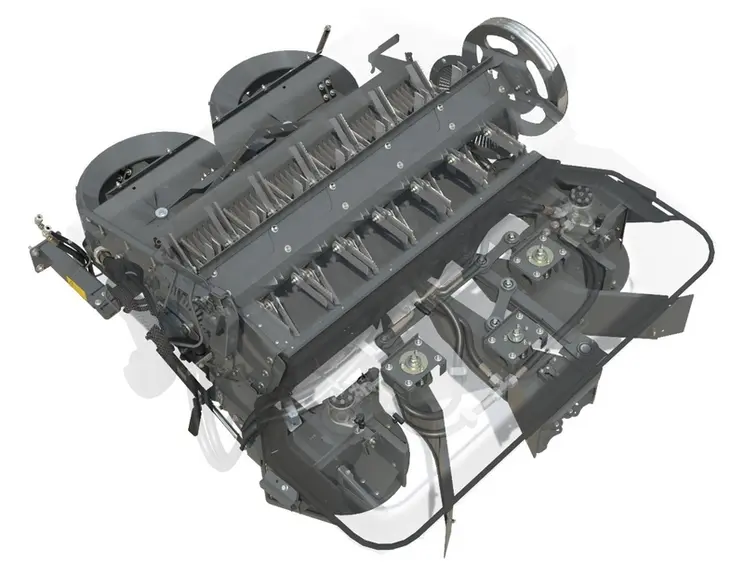 Broyeur et système d'éparpillage des résidus de récolte des moissonneuses-batteuses Ideal de Fendt et Massey Ferguson 
