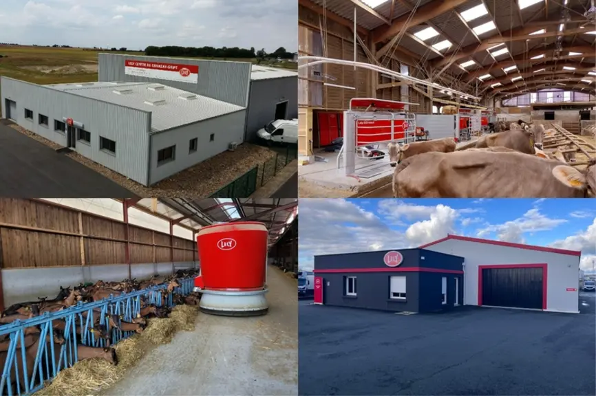 Concessions Lely Center de Cholet et de Granzay-Gript, robots de traite et d'alimentation Lely