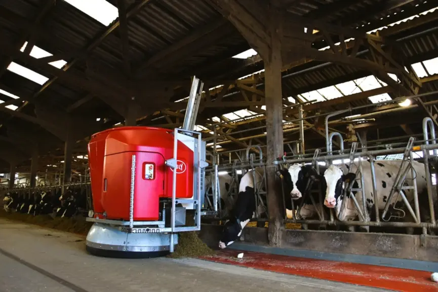 <em class="placeholder">Robot d'alimentation Lely Vector Next</em>