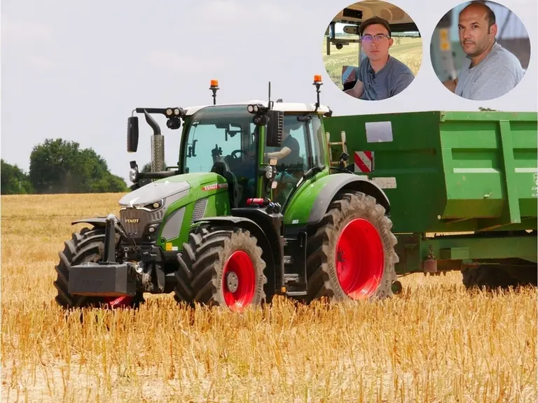 Tracteur Fendt 620 VarioDrive avec benne Coutand