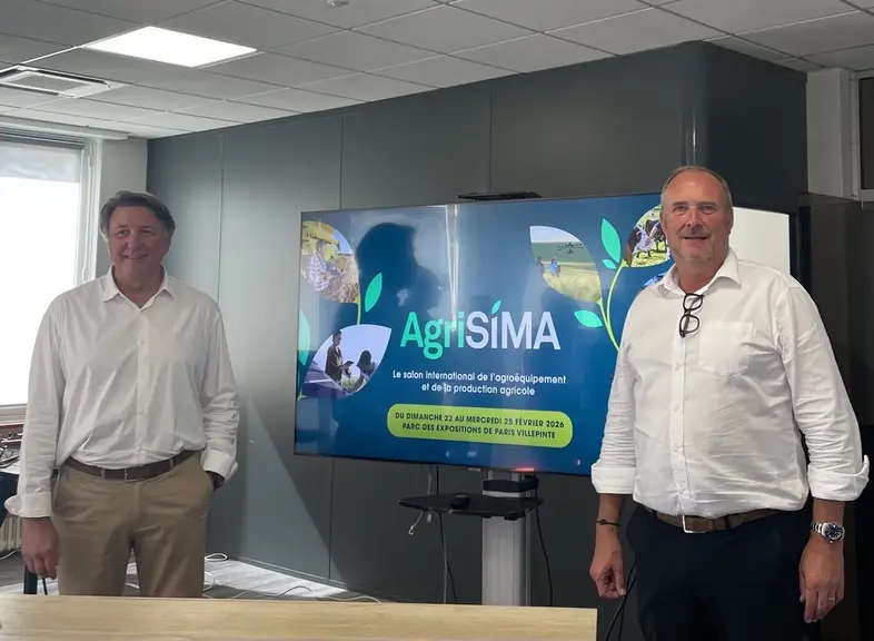 Frédéric Bondoux, directeur de Profield Events Group, et Damien Dubrulle, président d’Axema