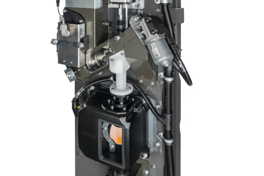 <em class="placeholder">Capteur NIR Nutrimeter Grain sur moissonneuse-batteuse Claas Lexion</em>