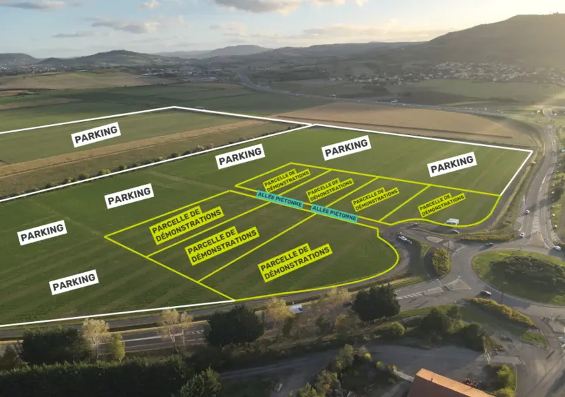Le nouvel espace de démonstration se tiendra à proximité du parking des visiteurs.