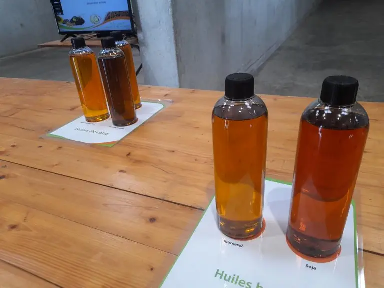 L’usine de trituration est alimentée par des graines de colza, de soja et de tournesol.