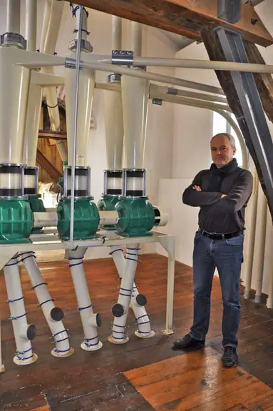 Lionel Villerot, gérant du moulin de Bressolles.