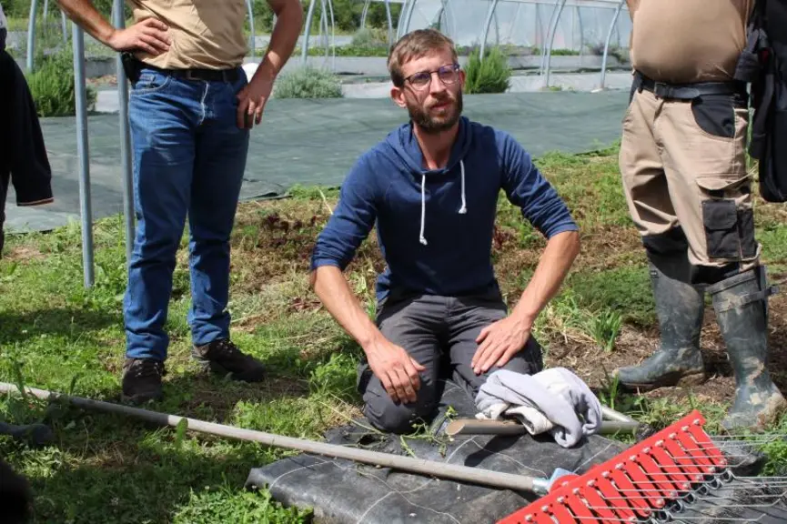 Alexandre Barrier-Guillot, conseiller maraîchage bio à la fédération régionale de l’agriculture biologique Auvergne-Rhône-Alpes.