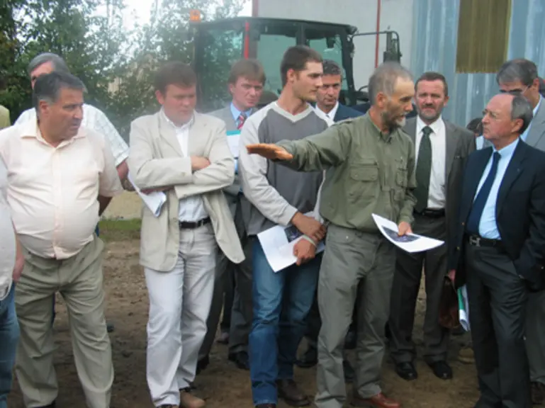 Gérard Renard, président de la Chambre d’agriculture, Sébastien Vidal, Patrick Trillon, Michel Magimel et Alain Tridon, respectivement directeur régio