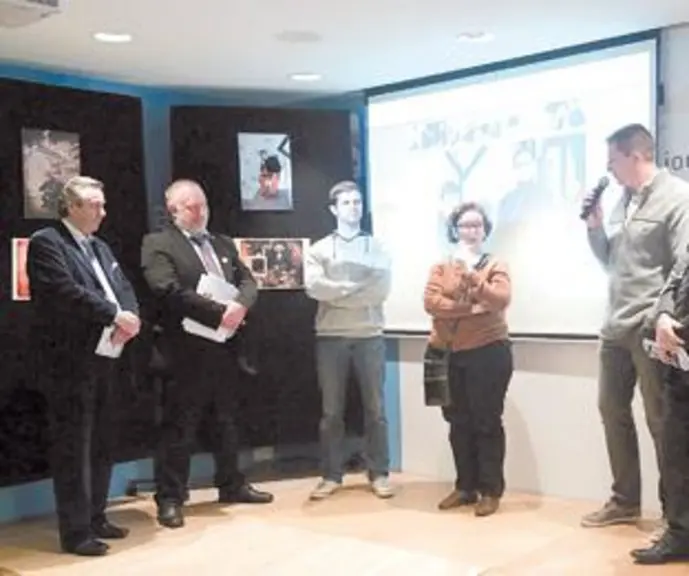 Autour de Serge Pagel, président de la Chambre des métiers du Puy-de-Dôme et Jean-Luc Helbert, président de l’UPA 63, trois jeunes artisans ont racont