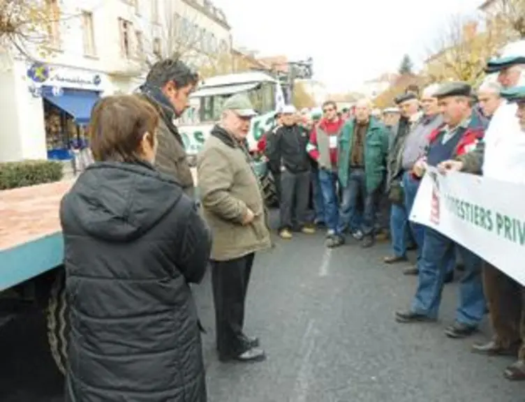 Annie Marret (Chambre d'agriculture), Bruno Chaput (UDSEA) et Charles-Henri de Provenchères (Union Régionale des Forêts d'Auvergne) ont relaté l'échan