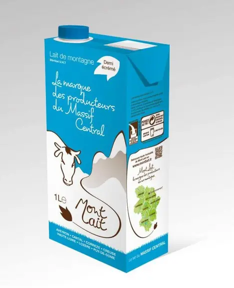 Nouveau packaging de la marque Montlait