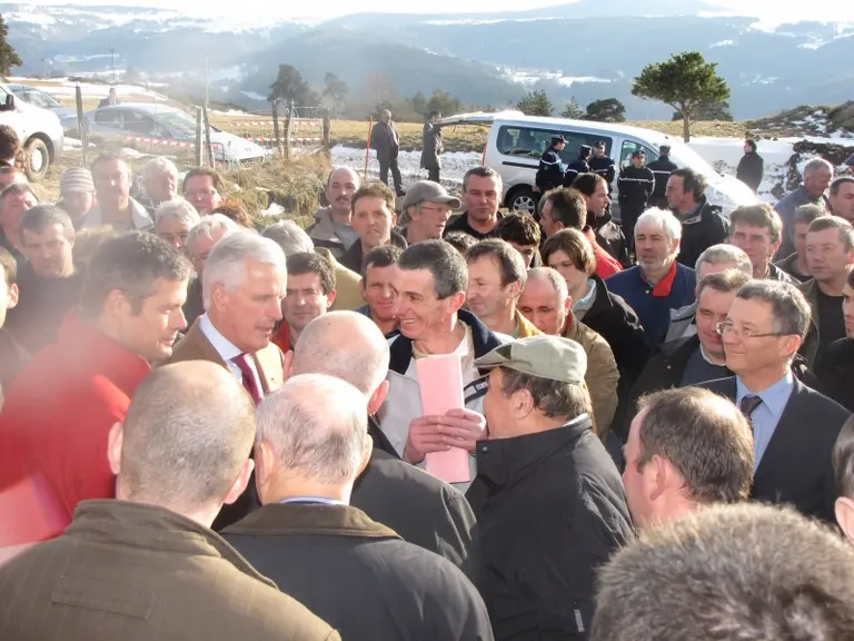 Bain de foule.