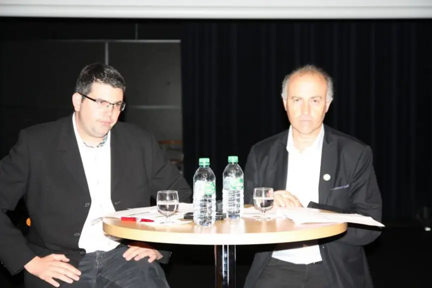 Adrien Bourlez (président JA Rhône-Alpes),  Patrick Escure (président FNSEA Auvergne et CAF Auvergne), Michel Gioux (vice-président FRSEA Rhône-Alpes)
