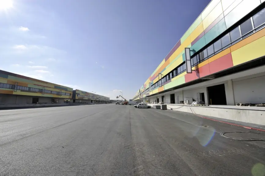 Le nouveau site du marché s'étend sur 11 ha.