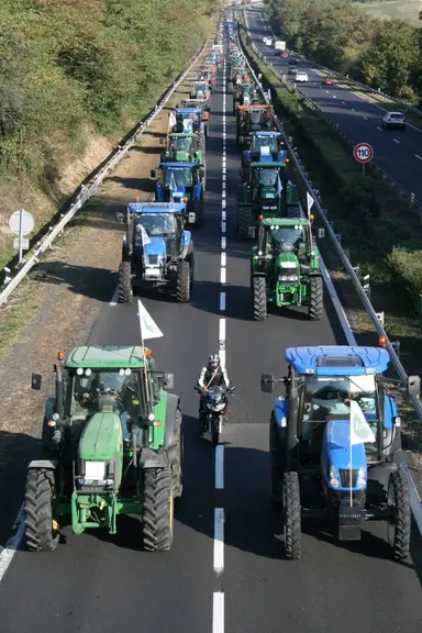 Impressionnant cortège
