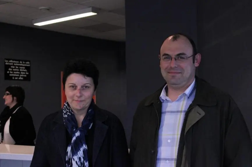 Claire Souveton et Thierry Cubizolles, deux des rapporteurs qui ont présenté les orientations du bureau de la FDSEA, sur le thème «laissez nous faire