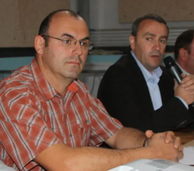 Thierry Cubizolles secrétaire général et Yannick Fialip président de la FDSEA, reconduits dans leur fonction.
