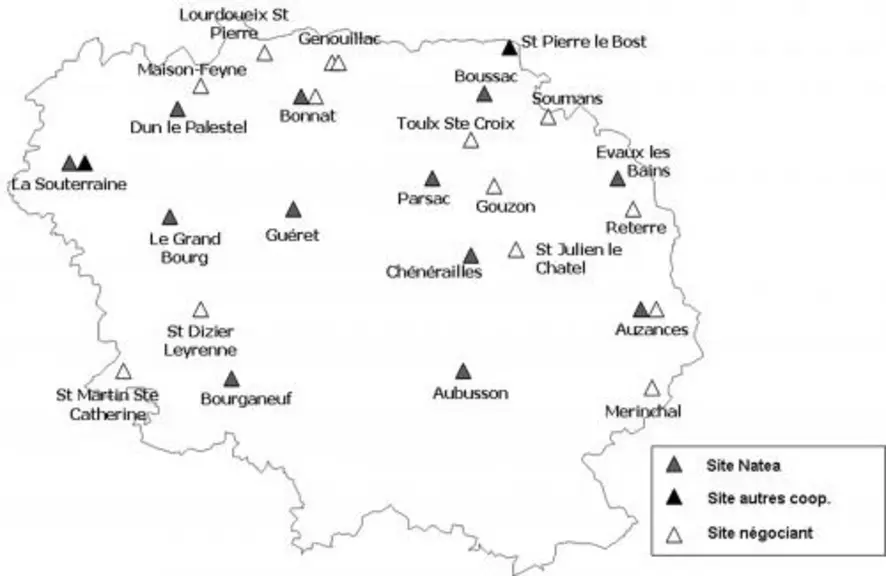 La carte des collectes.