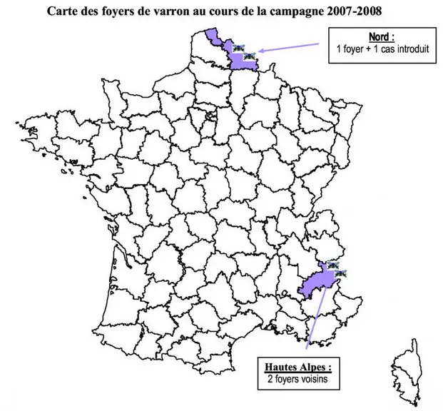 La Creuse, comme toute la France continentale, présente une situation assainie vis à vis du varron. Maintenir ce statut favorable demande d’être atten