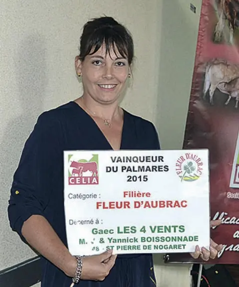 Véronique Boissonnade du Gaec des Quatre Vents.
