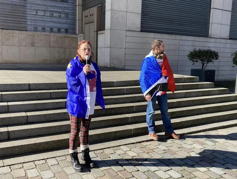 Les éleveurs ovins ont manifesté devant le ministère de l'Economie et des Finances.