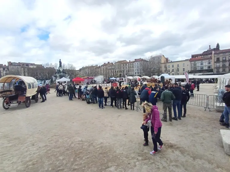 La Ferme s'invite en ville a attiré les foules sur la place du Breuil.