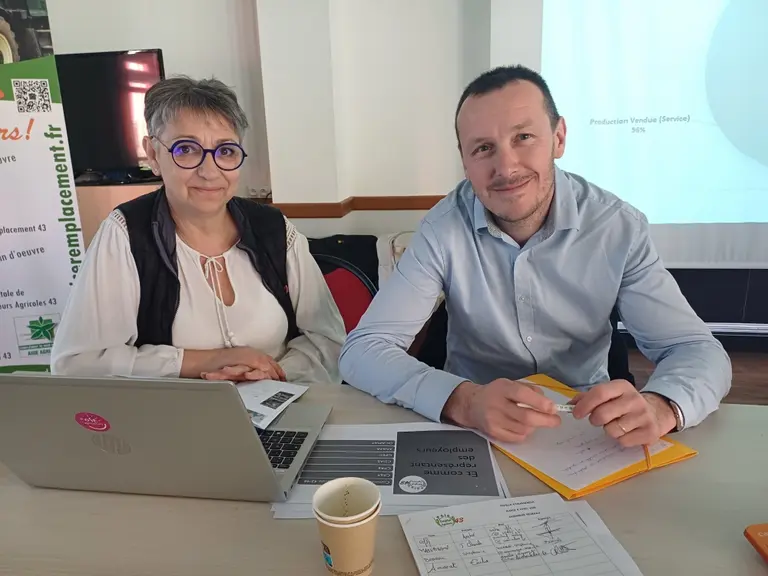 Frédéric Pélisse, président et Anne Rogues directrice du PEA.