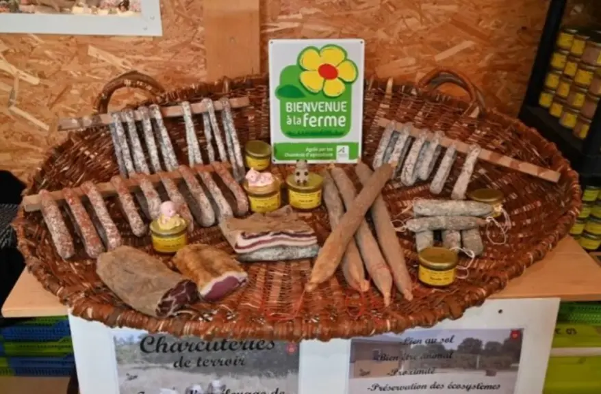 panier de charcuteries fermières