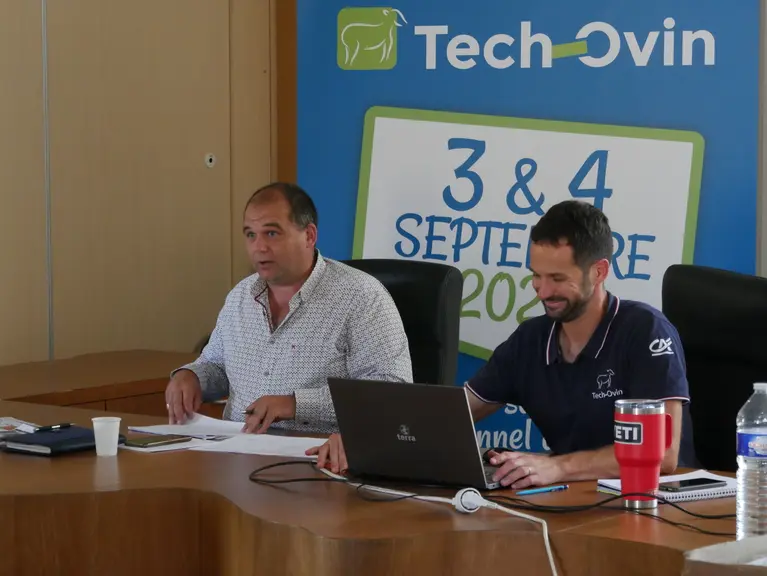 Guillaume Metz, président de Tech-Ovin et Nicolas Faurie, directeur