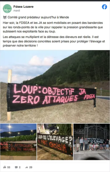 Les panneaux autour de Mende