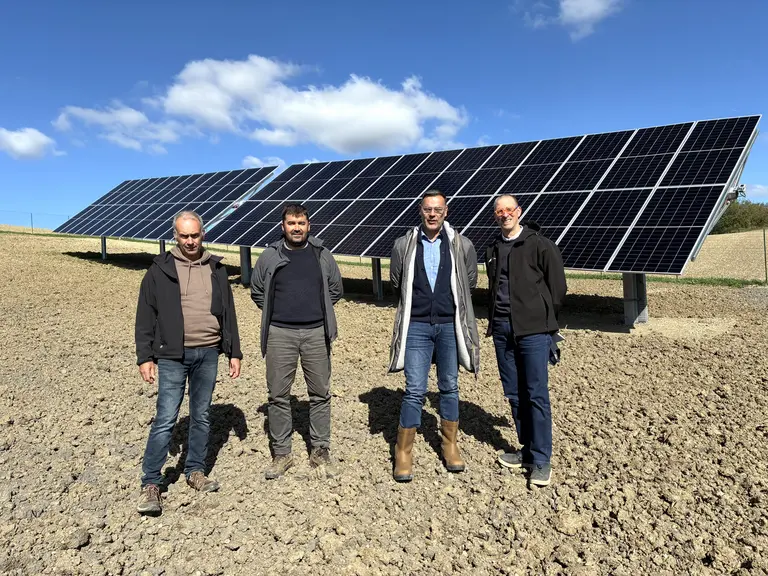 De gauche à droite : Frédéric Robert, Arnaud Jarrige, Mickaël Mairand et Jean-François Moreau.