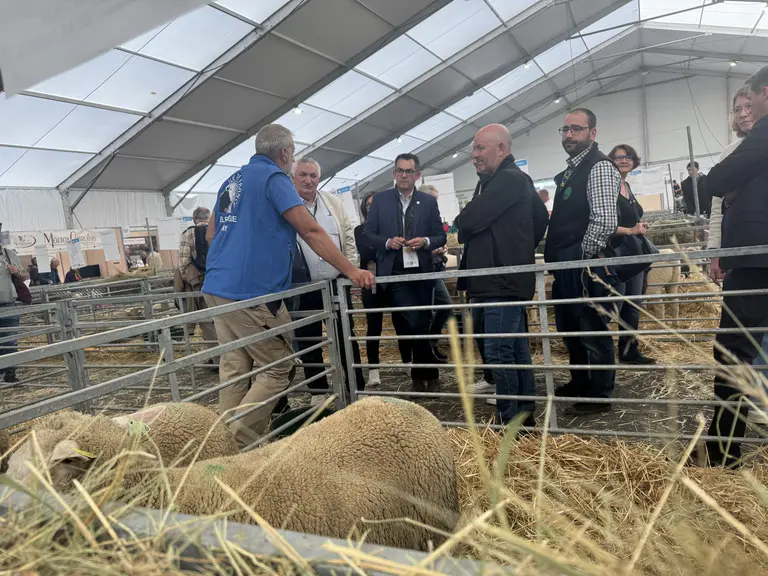La délégation du département de l'Allier en visite au Sommet de l'élevage