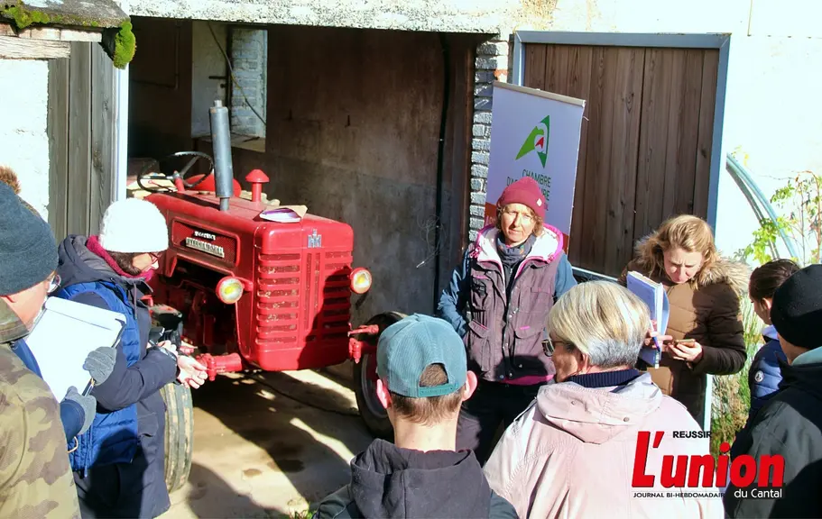 Ferme ouverte dans le Cantal