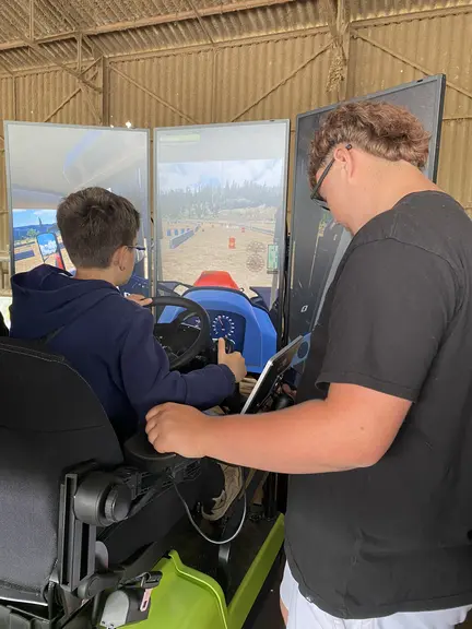 simulateur de conduite d’engins agricoles
