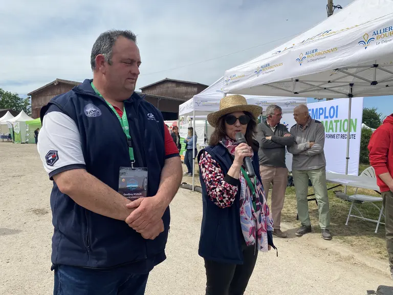 président et directrice de la FNSEA 03