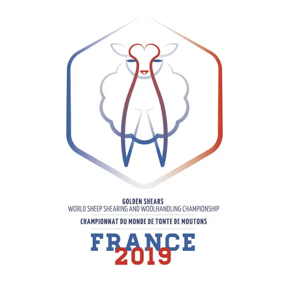 Ce logo représente le projet de la France pour l'accueil du mondial de tonte 2019 © A. Villette