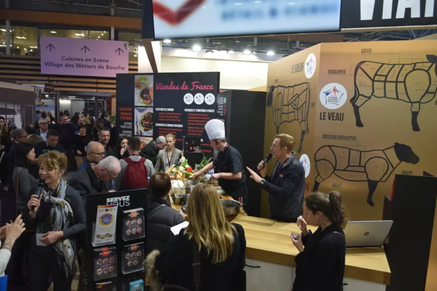 La cuisson des viandes à basse températures étaient à l'honneur au stand Interbev, une façon d'apporter tendreté, jutosité et saveurs à des muscles mo