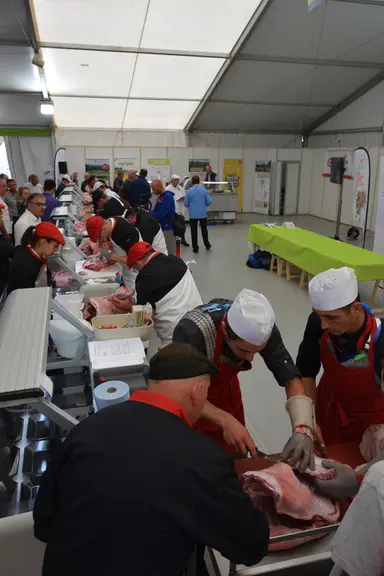 Concours de découpe d'agneaux © D. Hardy