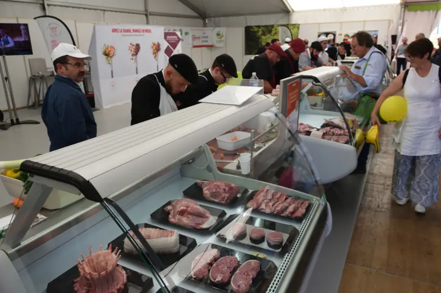 Concours de découpe d'agneaux © D. Hardy