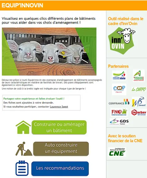 Visualisez en quelques clics différents plans de bâtiments et laissez vous guider dans vos choix d'aménagement. © Idele