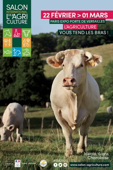 Le Salon de l'agriculture se tiendra du 22 février au 1er mars. © Ceneca