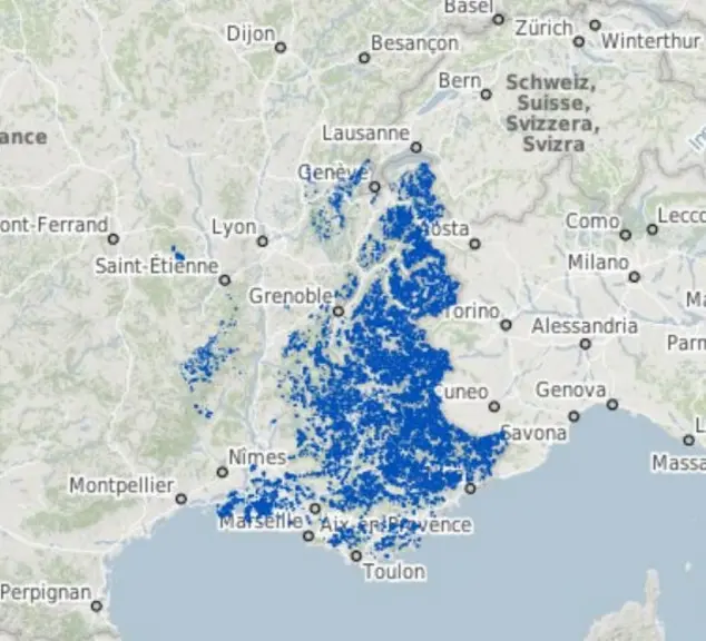 L'enquête pastorale a permis de recenser et de cartographier les surfaces dédiées au pastoralisme sur les massifs alpins. © Inrae