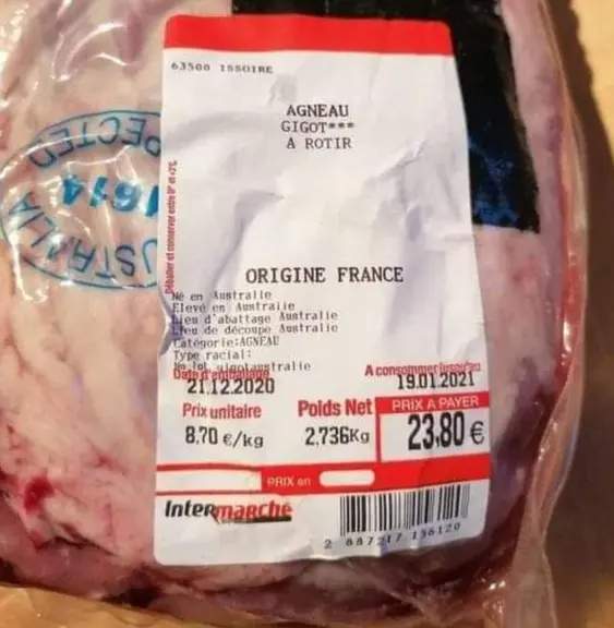 Les consommateurs sont invités à signaler toutes anomalies sur l'origine des produits agricoles.