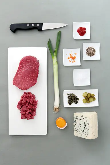 Les ingrédients de la recette © E. Gentils/Roquefort