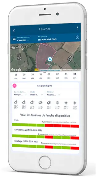 HappyGrass est un outil de gestion des prairies allant du choix des espèces prairiales à implanter jusqu’à la récolte ou la valorisation de l'herbe pa