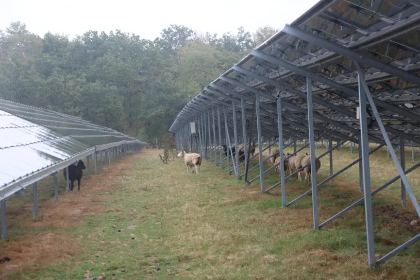 Les centrales photovoltaïques sont délimitées par des grilles métalliques d'au moins deux mètres de haut, limitant les risques d'intrusion.