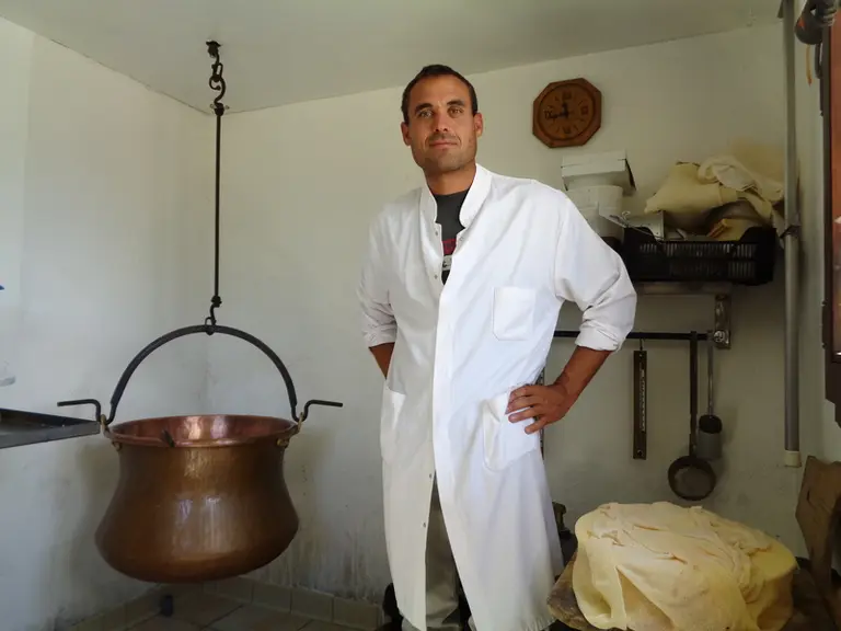 Émilien Fatet est l'une des deux personnes étant intervenue sur cet atelier consacré à la valorisation du lactosérum de brebis.