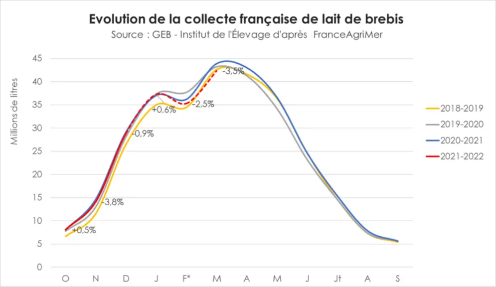 Nouveau décrochage de la collecte de lait de brebis