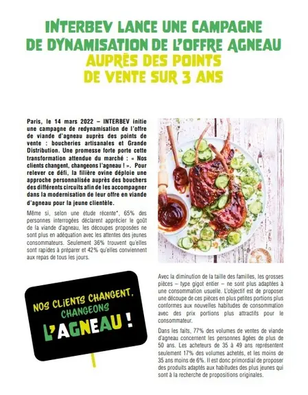 François Frette, animateur de la section ovine à Interbev